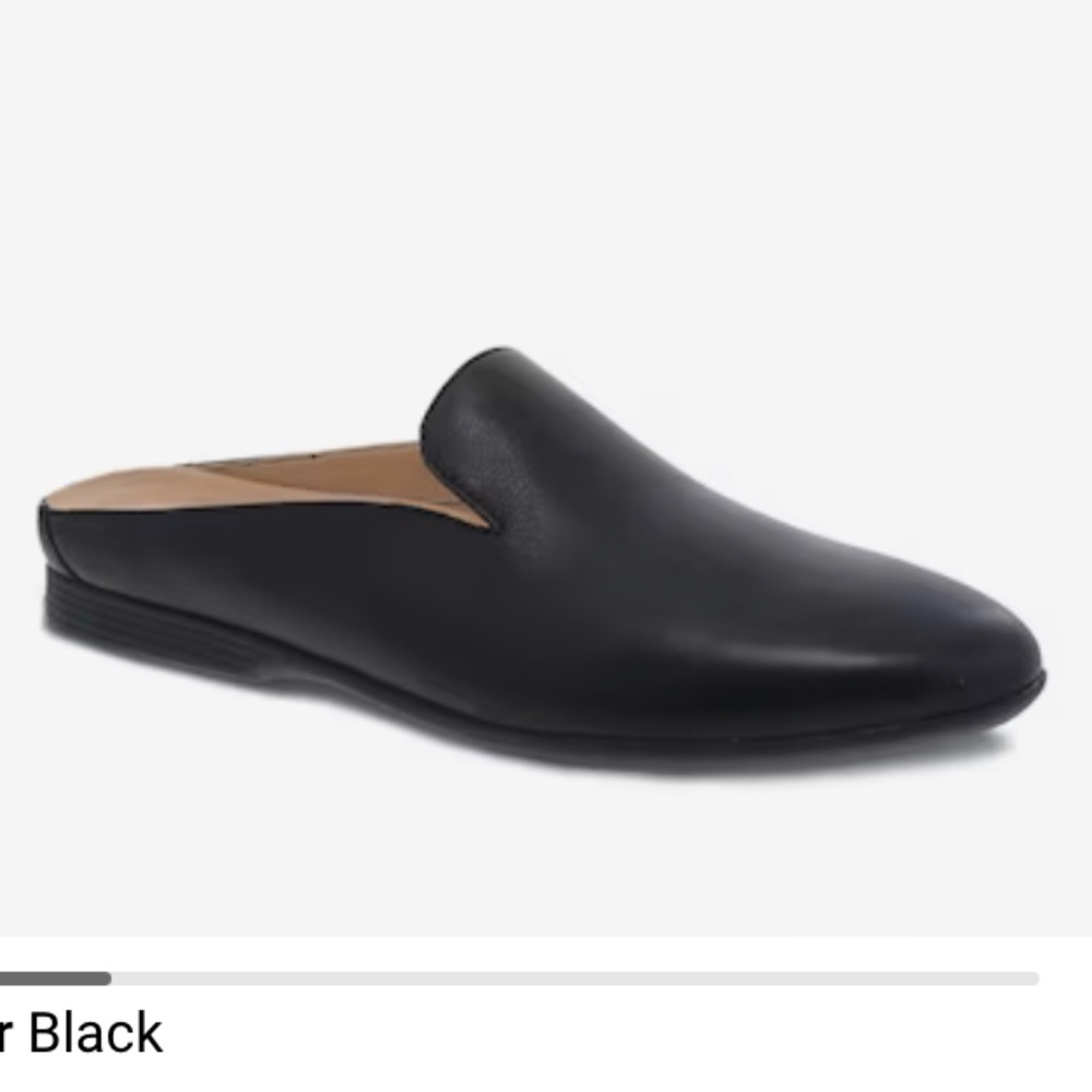 Dansko Lexie black slip on flat sz 38
